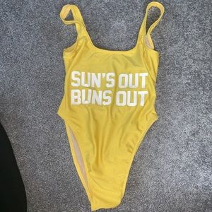 Private Party “Suns Out Buns Out” one piece swim